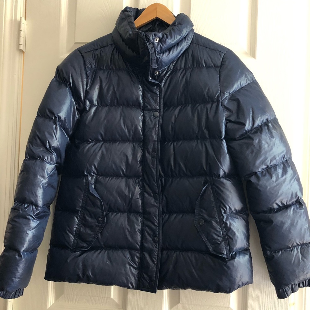 J. Crew Navy Puffer Jacket